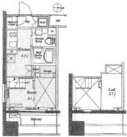 レジディア錦糸町IIの物件間取画像